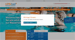 Desktop Screenshot of nettebad.de